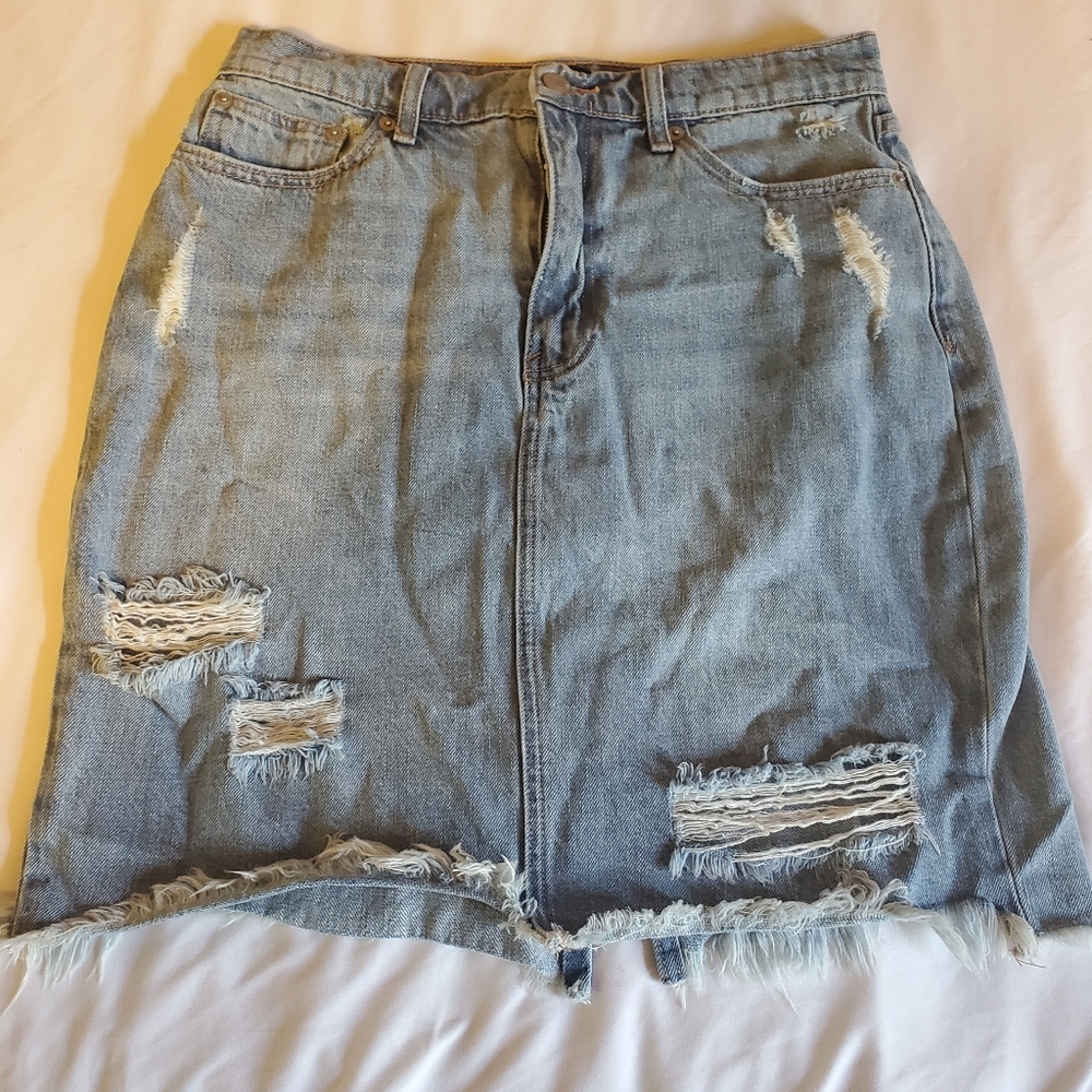 gap denim skirt